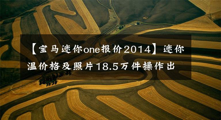 【宝马迷你one报价2014】迷你温价格及照片18.5万件操作出色的室内时尚