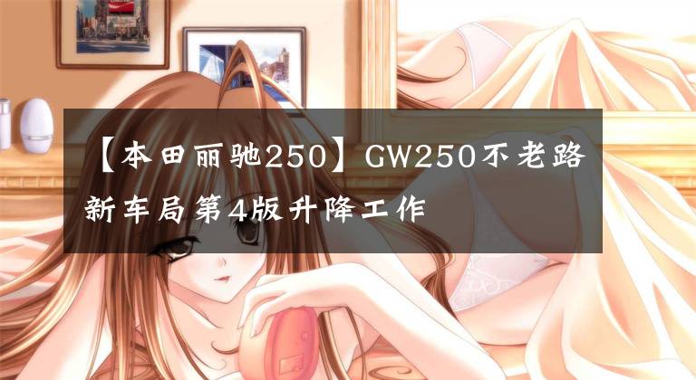 【本田丽驰250】GW250不老路新车局第4版升降工作