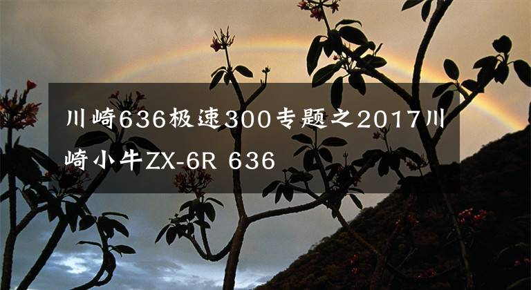 川崎636极速300专题之2017川崎小牛ZX-6R 636