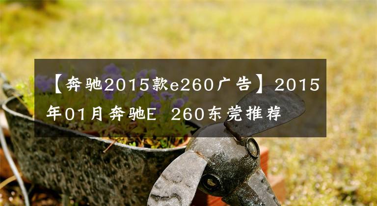 【奔驰2015款e260广告】2015年01月奔驰E  260东莞推荐