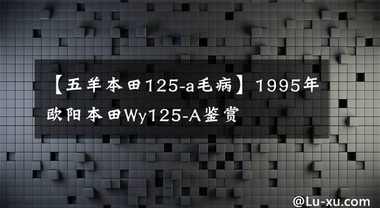 【五羊本田125-a毛病】1995年欧阳本田Wy125-A鉴赏