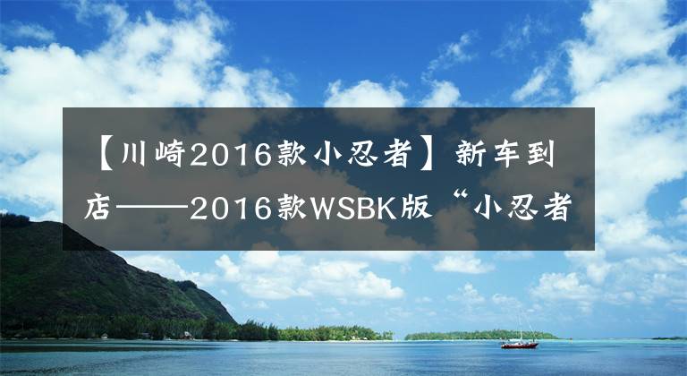 【川崎2016款小忍者】新车到店——2016款WSBK版“小忍者”来啦，酷不酷自己看