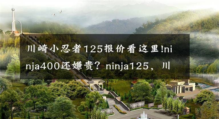 川崎小忍者125报价看这里!ninja400还嫌贵？ninja125，川崎即将推出最小排量入门级跑车