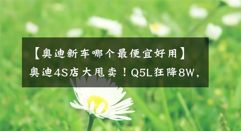 【奥迪新车哪个最便宜好用】奥迪4S店大甩卖！Q5L狂降8W，A4L优惠6W-比大众迈腾还便宜