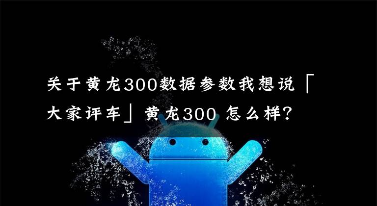 关于黄龙300数据参数我想说「大家评车」黄龙300 怎么样？