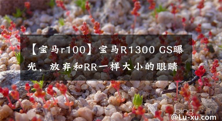 【宝马r100】宝马R1300 GS曝光，放弃和RR一样大小的眼睛！更凶