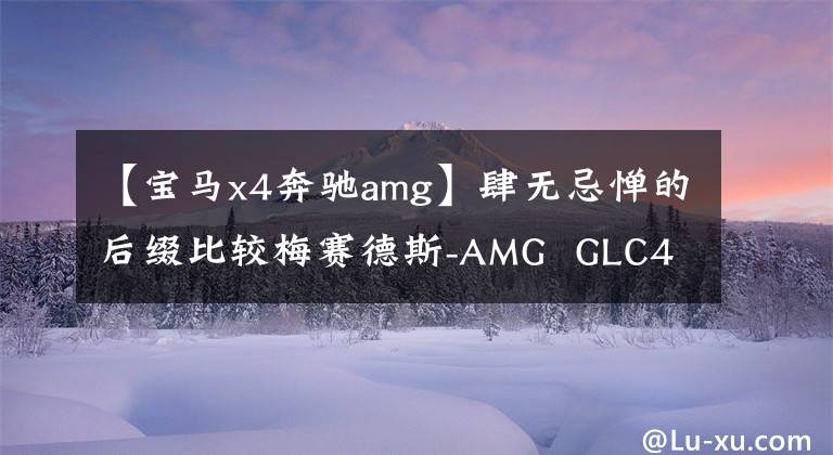 【宝马x4奔驰amg】肆无忌惮的后缀比较梅赛德斯-AMG  GLC43 4MATIC  v宝马X4 (a) | |evo特别企划