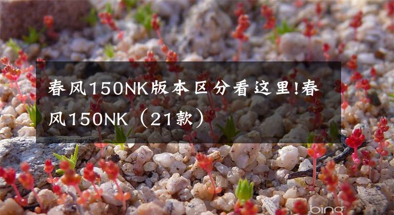 春风150NK版本区分看这里!春风150NK（21款）