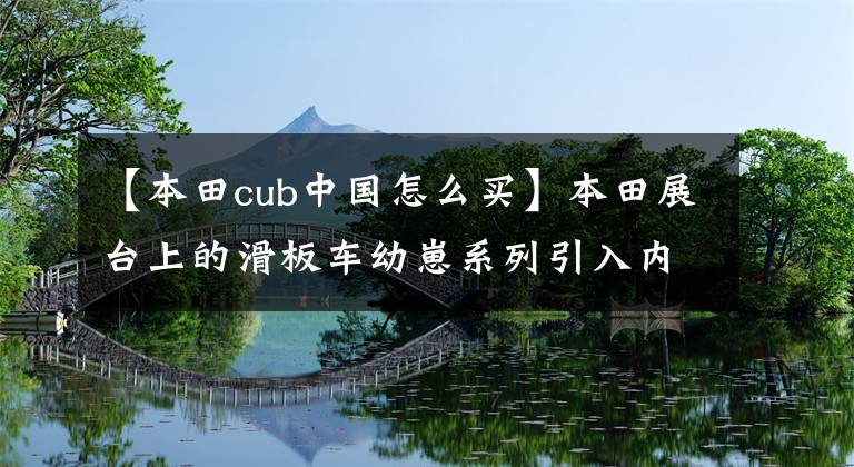【本田cub中国怎么买】本田展台上的滑板车幼崽系列引入内地后，你会买单吗？