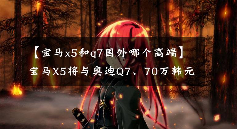 【宝马x5和q7国外哪个高端】宝马X5将与奥迪Q7、70万韩元初期德系2强竞争进行比较