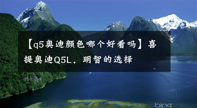 【q5奥迪颜色哪个好看吗】喜提奥迪Q5L，明智的选择