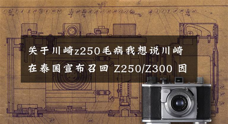 关于川崎z250毛病我想说川崎在泰国宣布召回 Z250/Z300 因离合线问题