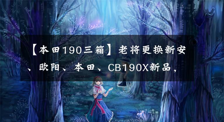 【本田190三箱】老将更换新安、欧阳、本田、CB190X新品，于6月25日公布。