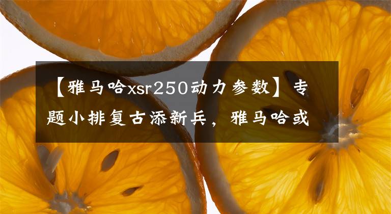 【雅马哈xsr250动力参数】专题小排复古添新兵，雅马哈或将推出XSR300/250