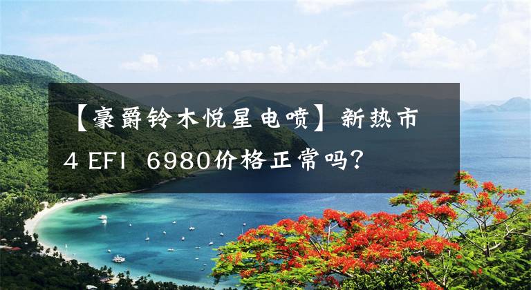 【豪爵铃木悦星电喷】新热市4 EFI  6980价格正常吗？