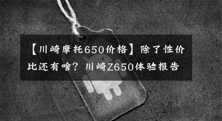 【川崎摩托650价格】除了性价比还有啥？川崎Z650体验报告——静态篇