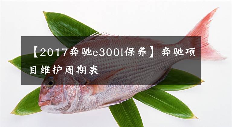 【2017奔驰e300l保养】奔驰项目维护周期表