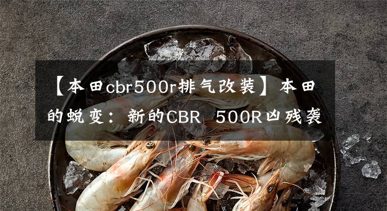 【本田cbr500r排气改装】本田的蜕变：新的CBR  500R凶残袭击。