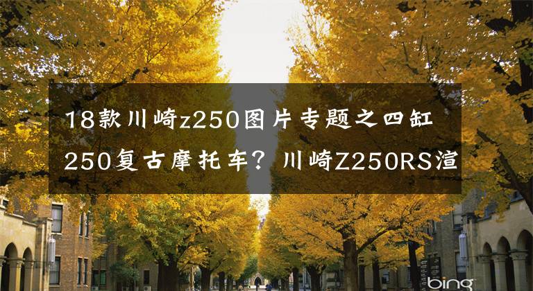 18款川崎z250图片专题之四缸250复古摩托车？川崎Z250RS渲染图曝光