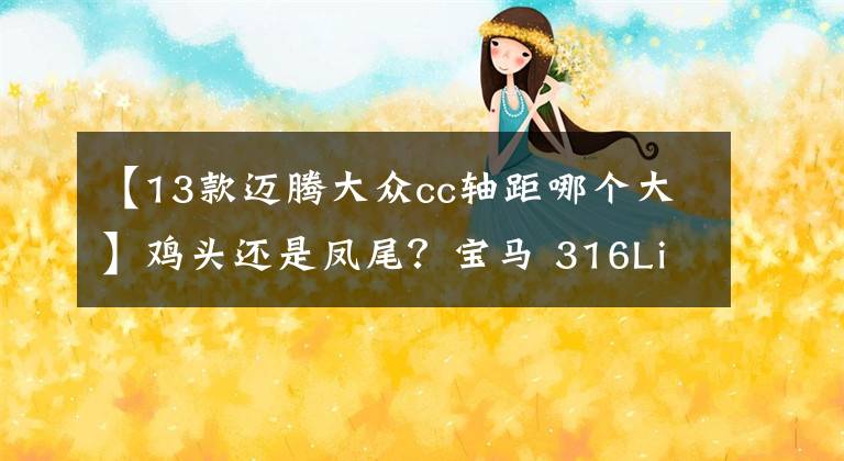 【13款迈腾大众cc轴距哪个大】鸡头还是凤尾？宝马 316Li对比大众CC