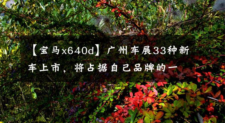 【宝马x640d】广州车展33种新车上市，将占据自己品牌的一半
