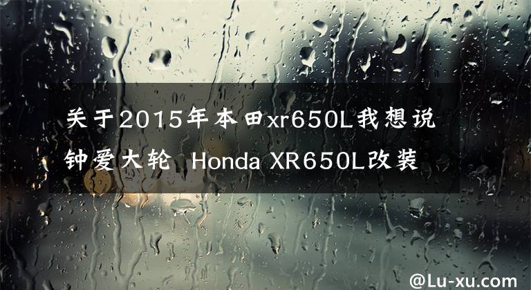 关于2015年本田xr650L我想说钟爱大轮  Honda XR650L改装赏析