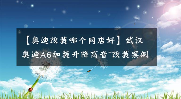 【奥迪改装哪个网店好】武汉奥迪A6加装升降高音~改装案例-改装店推荐