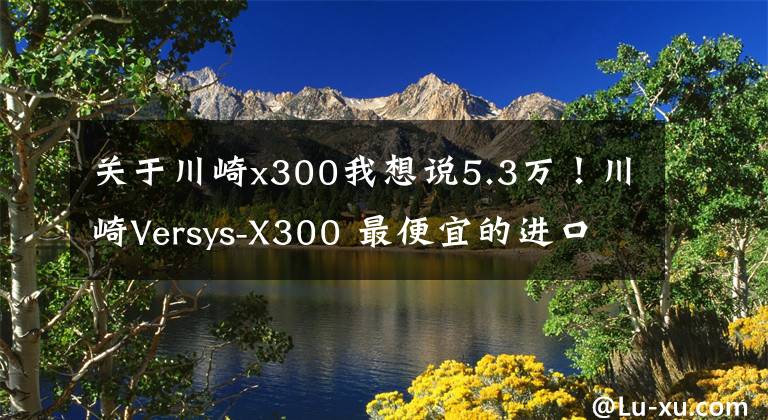 关于川崎x300我想说5.3万！川崎Versys-X300 最便宜的进口双缸拉力