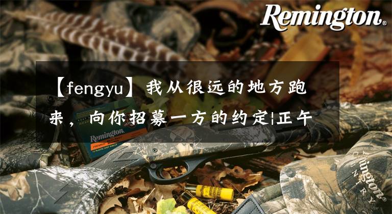 【fengyu】我从很远的地方跑来，向你招募一方的约定|正午的朋友031