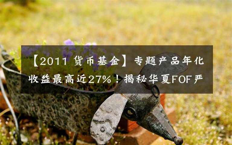 【2011 货币基金】专题产品年化收益最高近27%！揭秘华夏FOF严选团的选基密码