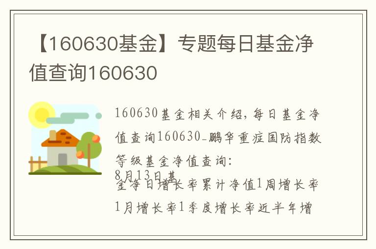 【160630基金】专题每日基金净值查询160630