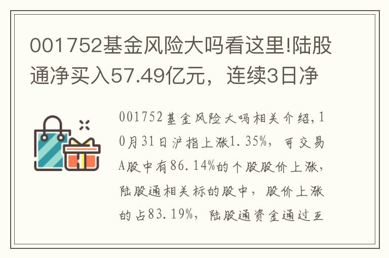 001752基金风险大吗看这里!陆股通净买入57.49亿元，连续3日净买入