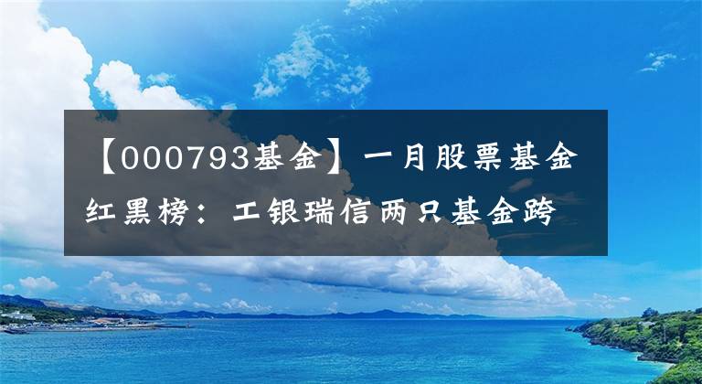 【000793基金】一月股票基金红黑榜：工银瑞信两只基金跨年垫底