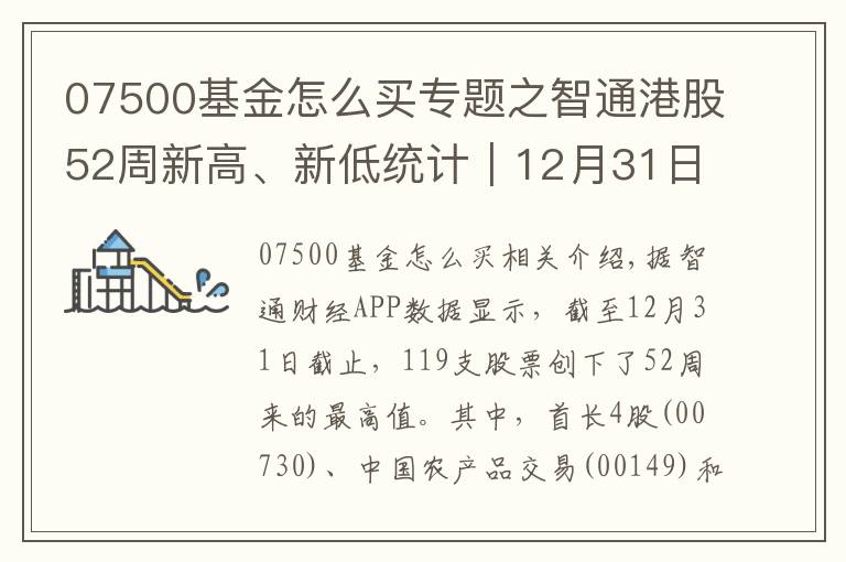 07500基金怎么买专题之智通港股52周新高、新低统计｜12月31日