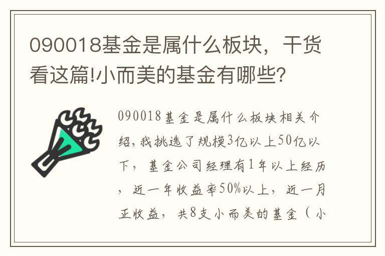 090018基金是属什么板块，干货看这篇!小而美的基金有哪些？