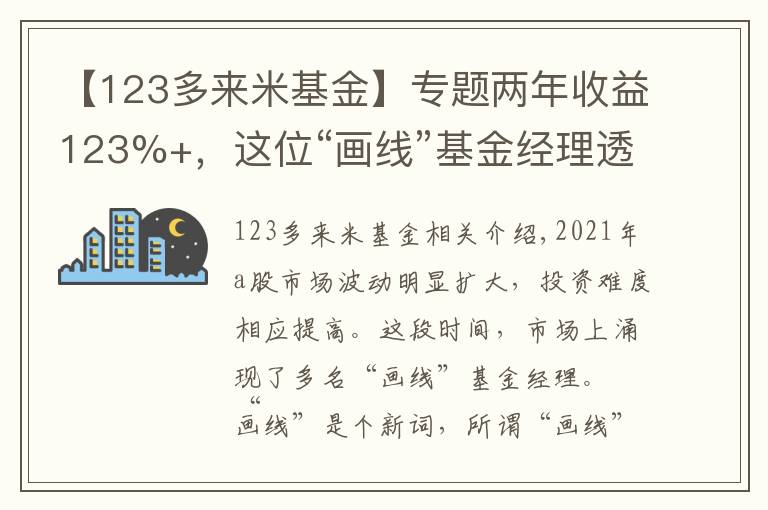 【123多来米基金】专题两年收益123%+，这位“画线”基金经理透露了不追热点的投资秘诀