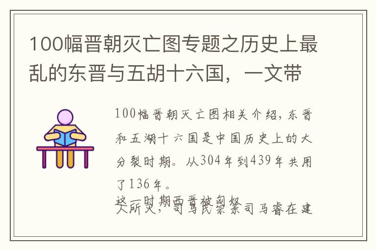 100幅晋朝灭亡图专题之历史上最乱的东晋与五胡十六国，一文带你理顺，太清晰了