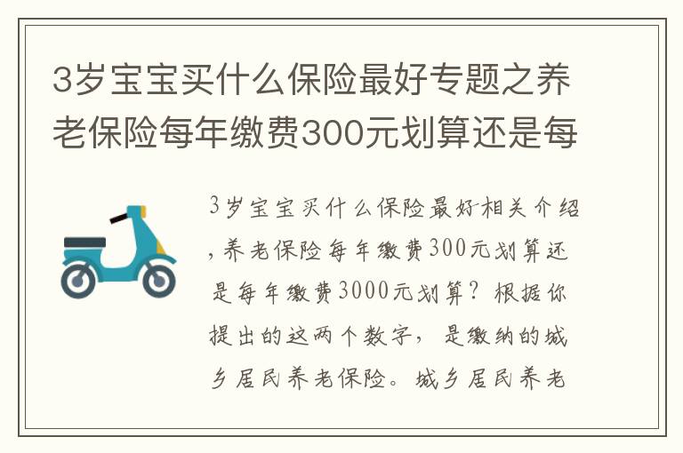 3岁宝宝买什么保险最好专题之养老保险每年缴费300元划算还是每年缴费3000元划算？