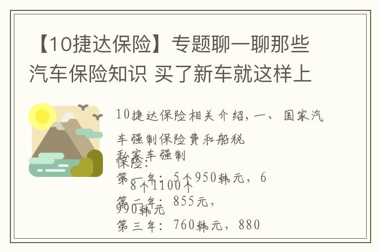 【10捷达保险】专题聊一聊那些汽车保险知识 买了新车就这样上保险！