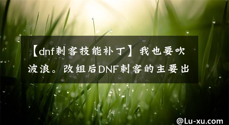 【dnf刺客技能补丁】我也要吹波浪。改组后DNF刺客的主要出口技术比例。