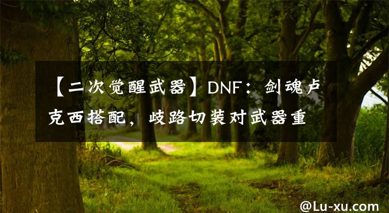 【二次觉醒武器】DNF：剑魂卢克西搭配，歧路切装对武器重要性，二觉伤害更突出