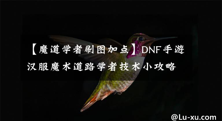 【魔道学者刷图加点】DNF手游汉服魔术道路学者技术小攻略