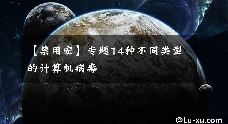 【禁用宏】专题14种不同类型的计算机病毒