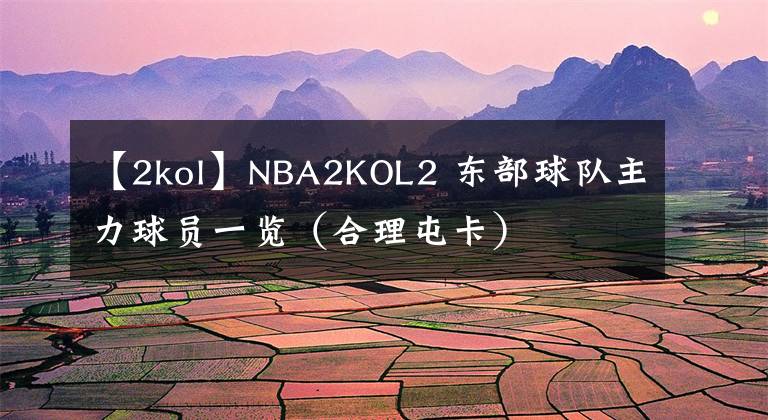 【2kol】NBA2KOL2 东部球队主力球员一览（合理屯卡）