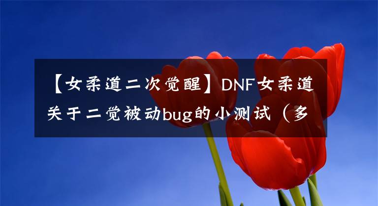 【女柔道二次觉醒】DNF女柔道关于二觉被动bug的小测试（多图）