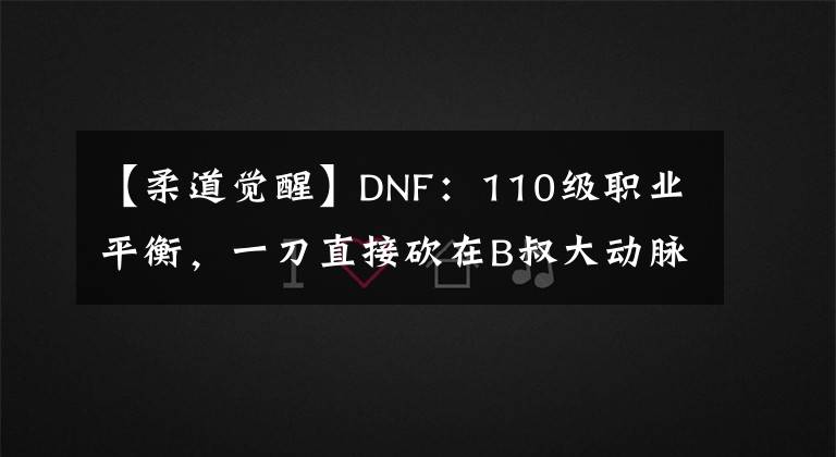 【柔道觉醒】DNF：110级职业平衡，一刀直接砍在B叔大动脉上，盘古倒了