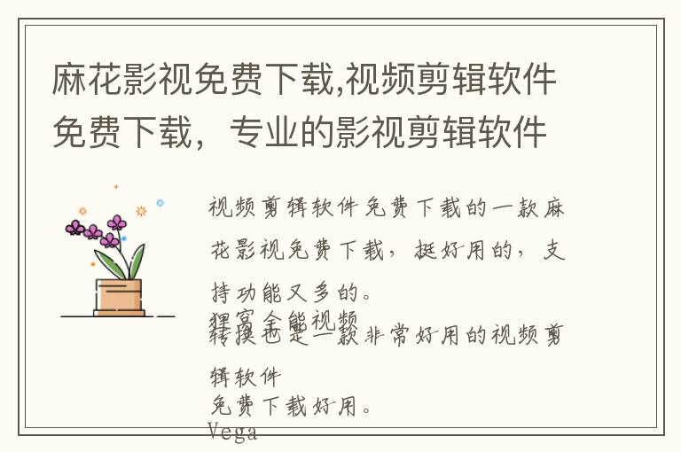 麻花影视免费下载,视频剪辑软件免费下载，专业的影视剪辑软件文章配图