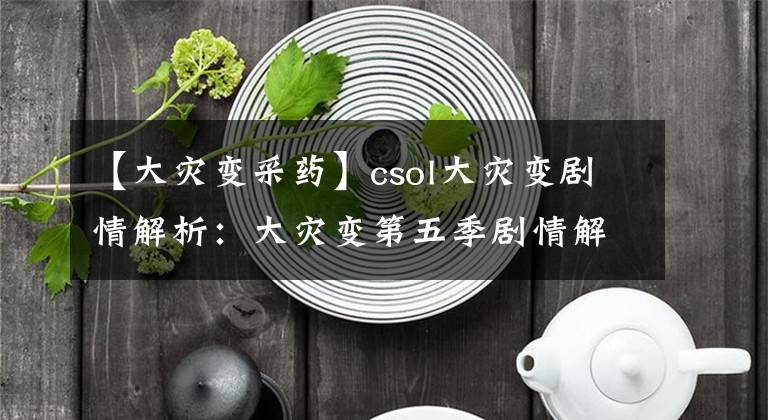 【大灾变采药】csol大灾变剧情解析：大灾变第五季剧情解析，灾难先兆和全面回忆