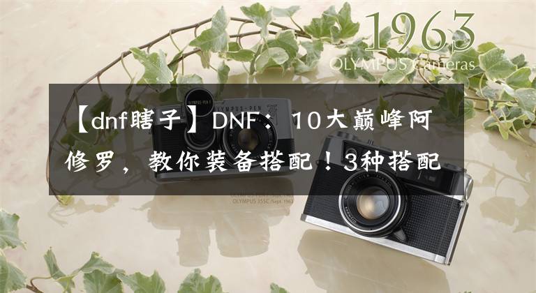 【dnf瞎子】DNF：10大巅峰阿修罗，教你装备搭配！3种搭配都出彩