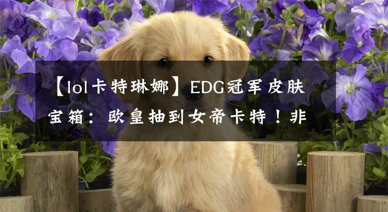 【lol卡特琳娜】EDG冠军皮肤宝箱：欧皇抽到女帝卡特！非酋开启比惨大会